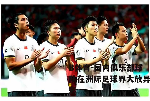 国内俱乐部球队在洲际足球界大放异彩